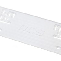 Рамка номерного знака «RCS» Light (белая)