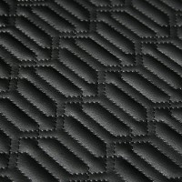 Экокожа стёганая «intipi» Chao (чёрный/чёрный, ширина 1.35 м, толщина 5.85 мм)