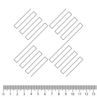 Экокожа стёганая «intipi» Chess (паприка/бежевый, ширина 1.35 м, толщина 5.85 мм) перфорация