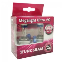 Лампы галогенные «General Electric / Tungsram» H4 Megalight Ultra +90% (2 W5W, 12V-60/55W)