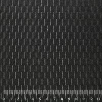 Жаккард оригинальный «Сетка 3D» на поролоне (чёрно-серый, ширина 1,6 м., толщина 3 мм.) огневое триплирование