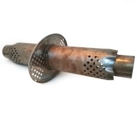 Глушитель «belais» тихий, вход Ø51 мм - выход Ø51 мм, овал 160*240 мм, длина 350 мм (нержавеющая сталь)